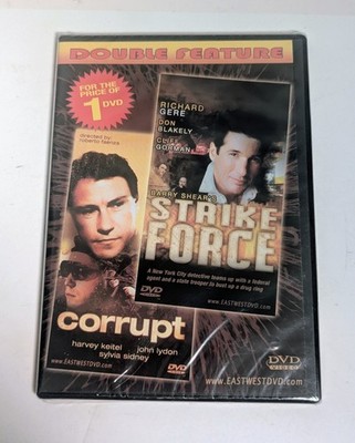 *NEW* Strike Force And Corrupt (DVD, Double Feature 2 Movies) Slim Case