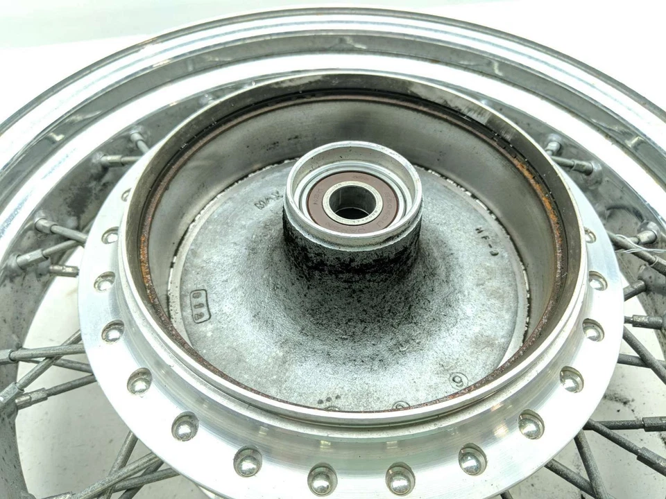 07 Honda VT750 Shadow Spirit Rear Wheel Rim STRAIGHT 15X3.50 - Image 3 of 4