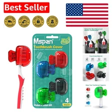 Eco-Friendly Toothbrush Head Covers - Pack of 4, Cute & Protective Travel Cases