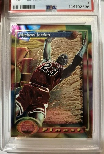 Michael Jordan 1993 Topps Finest PSA 7 Basketball Card L@@K!