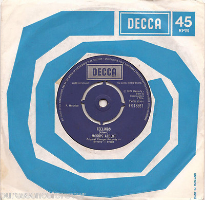 MORRIS ALBERT - Feelings (UK 2 Track 1974 7'' Single)