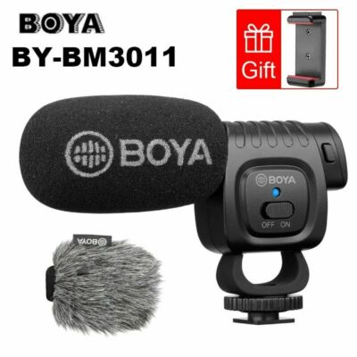 Boya BY-BM3011 Cardioid Condenser Microphone Audio Video For Camera Smartphone
