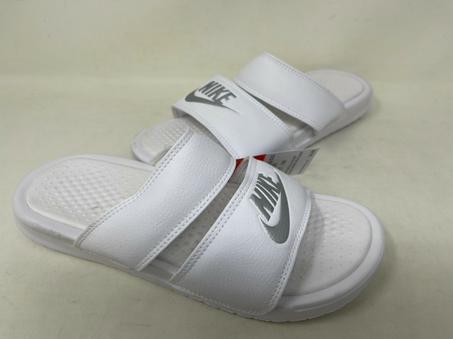nike benassi slides duo white