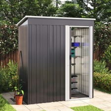 5 x 3 FT Anthracite Outdoor Metal Storage Shed Utility Room Tool Shed Garden M