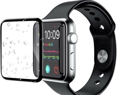 Apple Watch 7 - Displayschutz 3D Curved 41/45mm *aus DE* mit Rand - PMMA Stark!