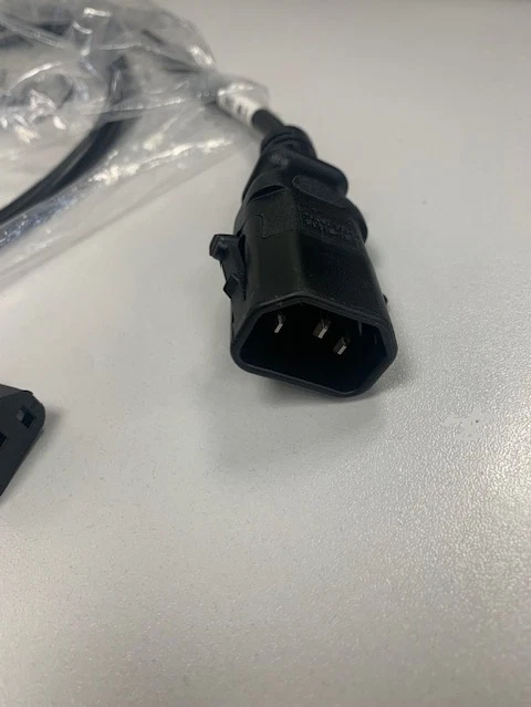 2m Power Extension Cable IEC Kettle Male to Female UPS Lead C13 to C14 Locking - Image 2 of 4