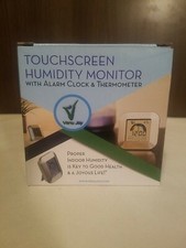 Indoor Thermometer Humidity Monitor with Touchscreen Backlight Timer Clock