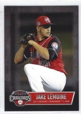 2017 Hickory Crawdads (High A-Texas Rangers) Series 2 Jake Lemoine