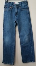 Levis 550 Slim Relaxed Fit Jeans Boys Blue Denim Pants sz 14 Slim 25x27 B