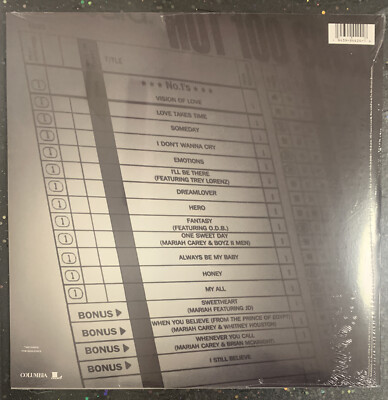 MARIAH CAREY #1'S REMASTERED RECORD STORE DAY 2022 EXCLUSIVE 2LP