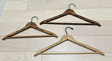 Lot of 3 Vintage Wooden Hilton Hotel Hangers