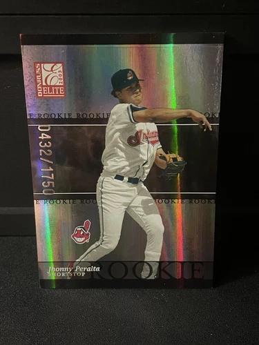 Jhonny Peralta 2003 Donruss Elite Rookie Card #185  /1750 Indians 4164