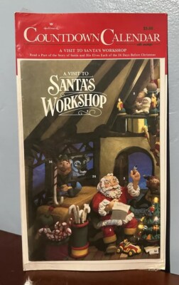 Hallmark Countdown to Christmas Advent Calendar Santas Workshop NEW Sealed NOS
