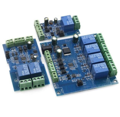 Modbus Rtu 1/2/4 Channel Relay Module Switch input output RS485/TTL UART 7-24V