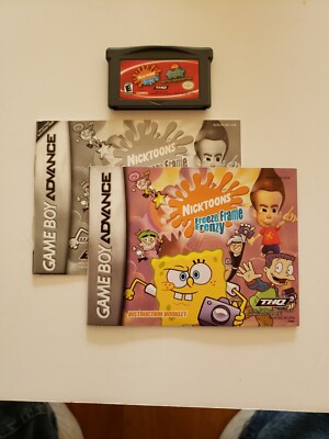 Nintendo Game Boy Advance Cartridge Nicktoons Freeze Frame Frenzy/Sponge Bob 