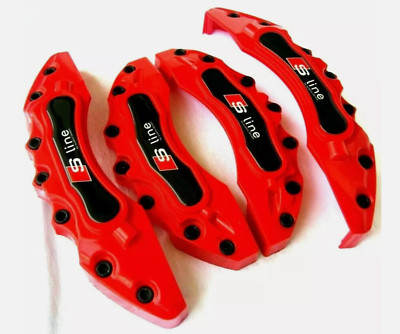Red Brake Caliper Covers for Audi A1 A3 A4 A5 A6 A7 Q3 Q5 B8 B9 S line Set of 4