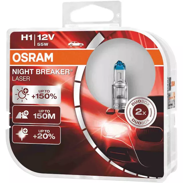 Osram Night Breaker Laser 150 Next Generation H1 H3 H4 H7 H11 HB3