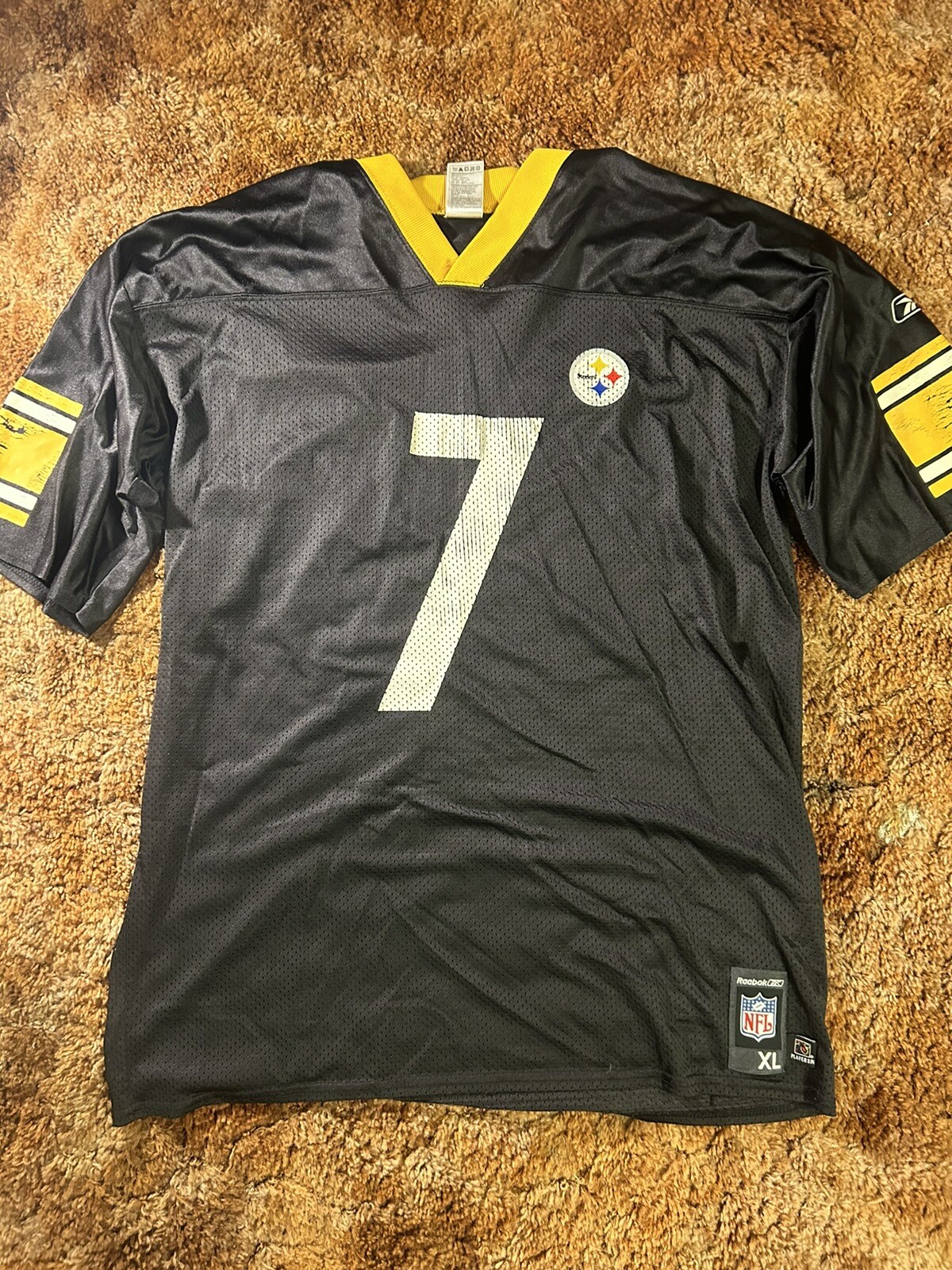 Pittsburgh Steelers Ben Roethlisberger #7 NFL Football Replica Jersey Reebok XL