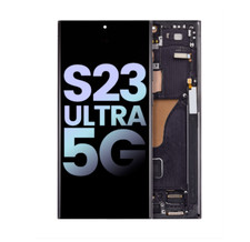 OLED Assembly With Frame Compatible For Samsung Galaxy S23 Ultra