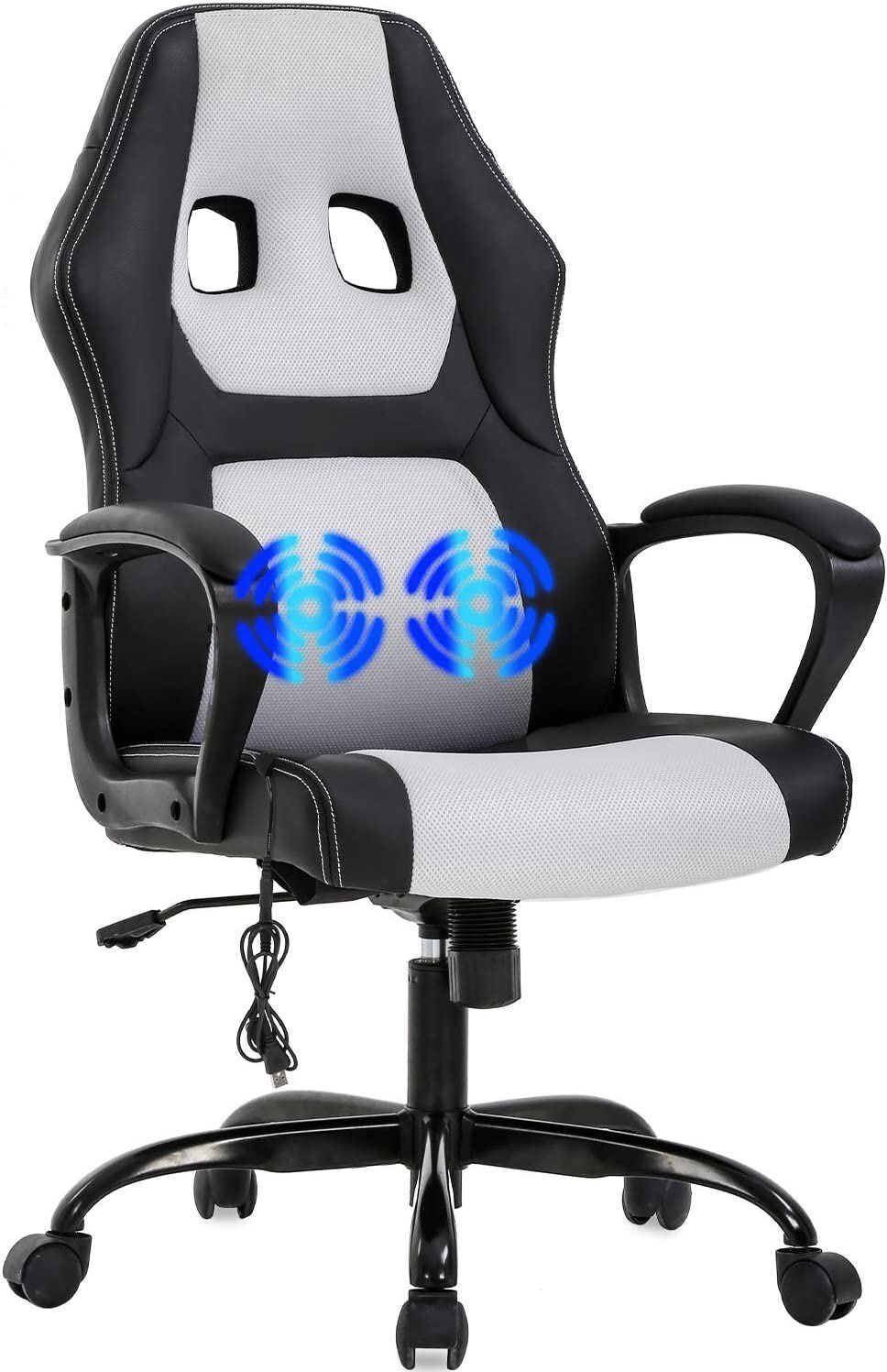 Massage Computer Gaming Chair Swivel Office Ergonomic Racing Chair Seat