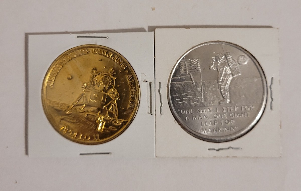 2 1969 Apollo 11 Token 