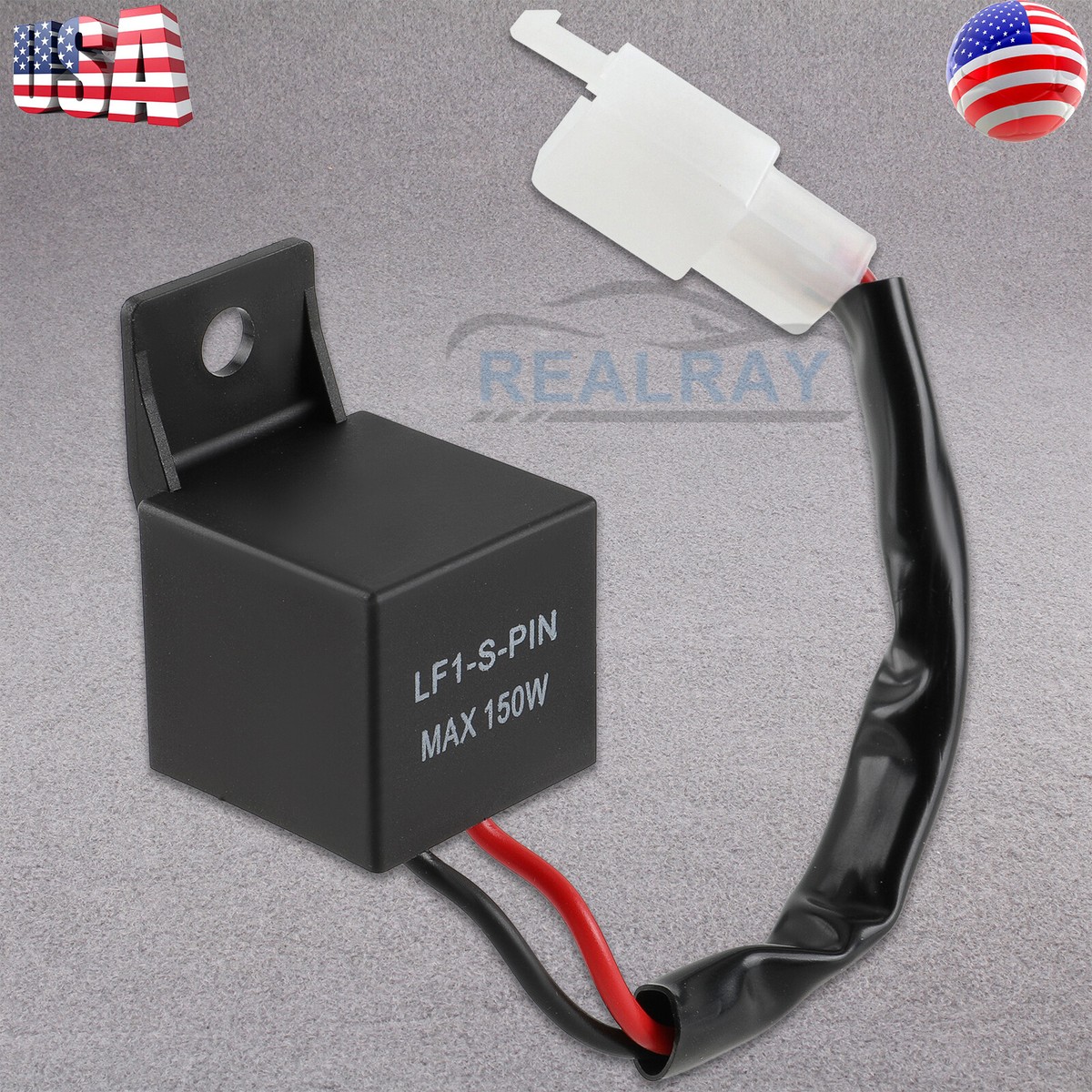 Gebildet 2 X 12 V 2-Pin Electronic Flasher Relay, LF1-S-PIN LED - Foto 2