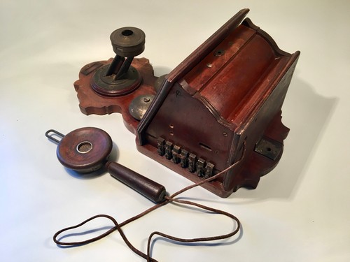 Wandtelefon / Rudolph Krüger Berlin / Gesondert Ausgesondert M 1903 Krone - Bild 10 von 24