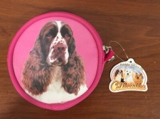 English Springer Spaniel ~ Round Coin Purse ~ Paw Print Pull Tab