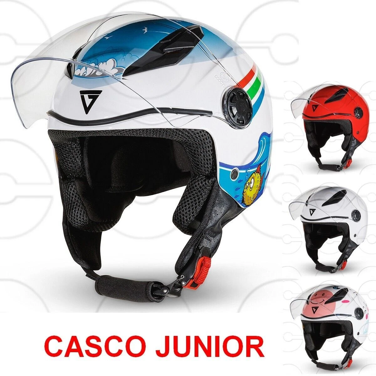 Casco junior moto sale