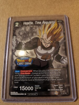 Dragon Ball Super Card Game Championship Promo VEGETA TIME REGULATOR P-142 M/NM | eBay Dragon Ball Super Card Game Championship Promo VEGETA TIME REGULATOR P-142 M/NM | eBay