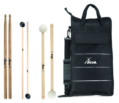 Drum Sticks Orchester Large Schlagwerk Schlägel Mallets Konzert Zubehör Set Bag