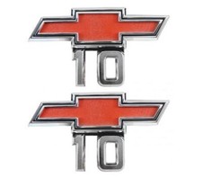 1967-1968 69 Van Chevrolet Chevy C10 Pickup Truck Red Bowtie Fender Side Emblem 1967-1968 69 Van Chevrolet Chevy C10 Pickup Truck Red Bowtie Fender Side Emblem