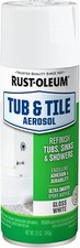 Rust-Oleum 280882 Specialty Tub  Tile Spray Paint 12 Oz White Glossy 1 Pack