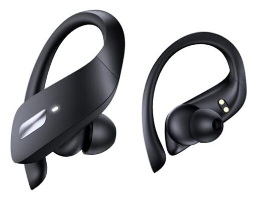 Bluetooth 5.3 Headphones Wireless Earbuds 80Hrs Playtime Ear buds with Black