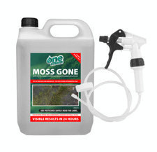Moss killer Moss Gone 5 Litre with Long Hose Trigger Fast Acting One Chem