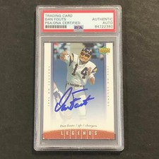 2006 Upper Deck Legends #11 Dan Fouts Signed Card AUTO PSA Slabbed Chargers