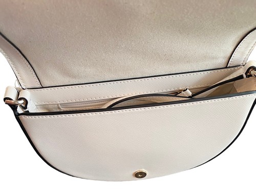 Kate Spade Luna Crescent Crossbody Straw Crossbody Embroidered Ladybugs - Picture 7 of 12