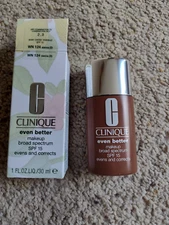 CLINIQUE ~ Even Better MAKEUP BROAD SPECTRUM ~ WN124 SIENNA ~ 1 OZ ~ BRAND NEW