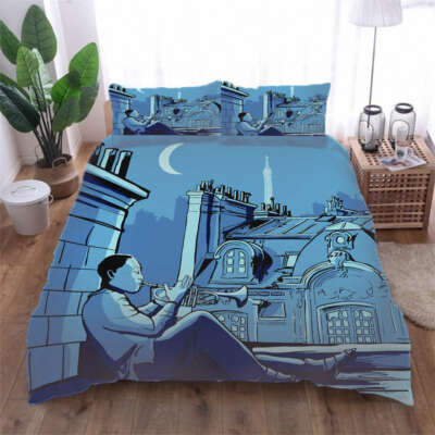 Play under the moon3D Print Duvet Quilt Doona Covers Pillow Case Bedding Sets