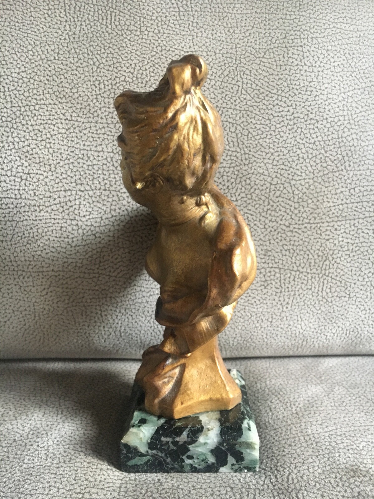 Ancienne Statuette Statue Régule Signé eBay