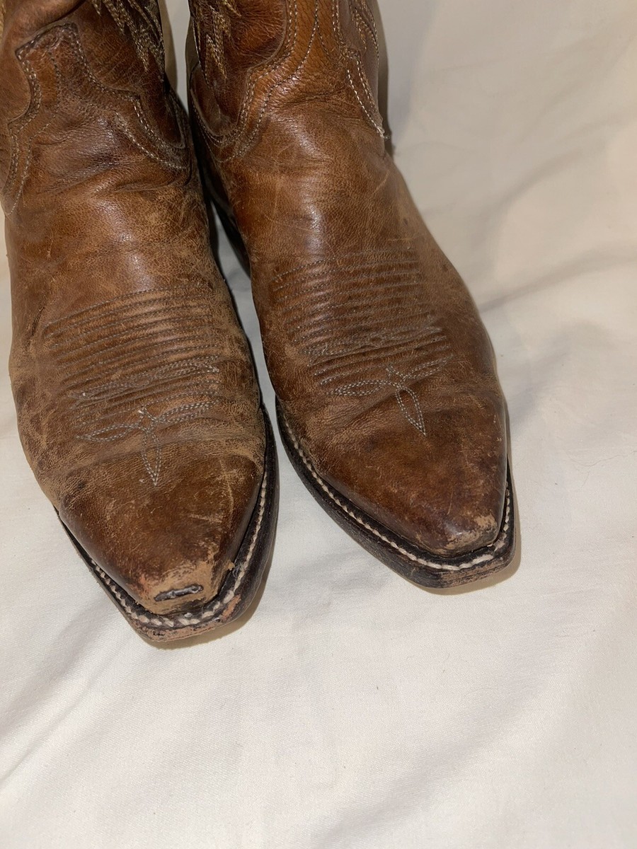Lucchese N1547 Mad Dog Snip Toe Cowboy Leather Boots Mens 8  display picture 1