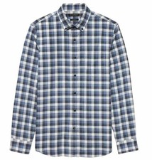 NWT Banana Republic New 79.50 Men Slim-Fit Brushed Twill Shirt Size M, L, XXL