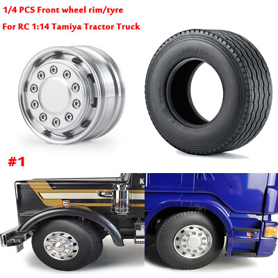 Aluminum Alloy RC Car Wheel Rims – 7-Spoke Rear Wheels For 1/14 Scale Tractor Truck Upgrades & Accessories - View #10