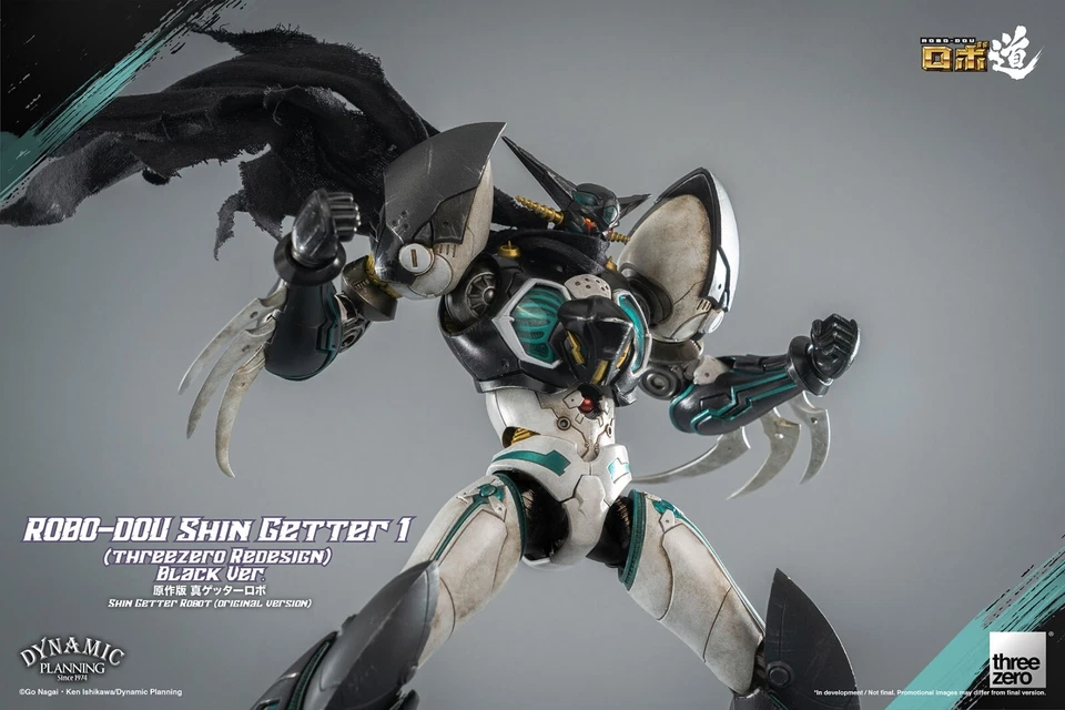 ThreeZero The Last Day Shin Getter 1 Black Ver. Robo-Dou Action Figure Nuovo NEW - Immagine 2 di 4
