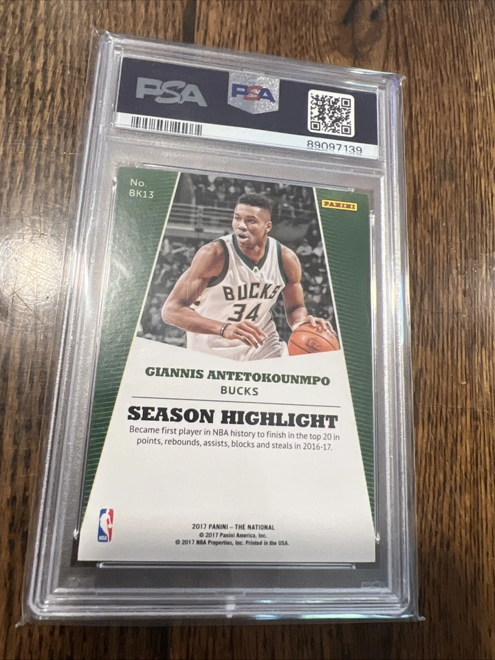 2017 Panini National Convention - #BK13 Giannis Antetokounmpo /25 Escher Squares - Image 2 of 2