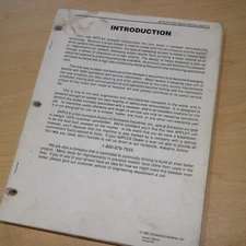 APPLEX 7000 SWEEPER Owner Operator Operation Maintenance Shop Service Manual