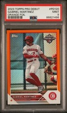 2023 Topps Pro Debut ORANGE FOIL 25/25 #PD120 GABRIEL MARTINEZ Canadians PSA 9