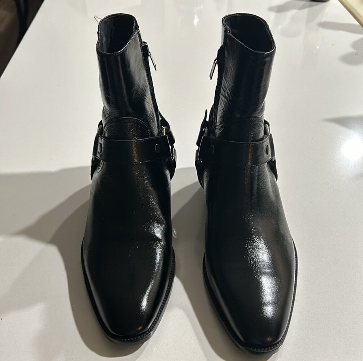 Saint Laurent YSL Wyatt Harness Boots. Black. US Size 41.5 Saint Laurent YSL Wyatt Harness Boots. Black. US Size 41.5