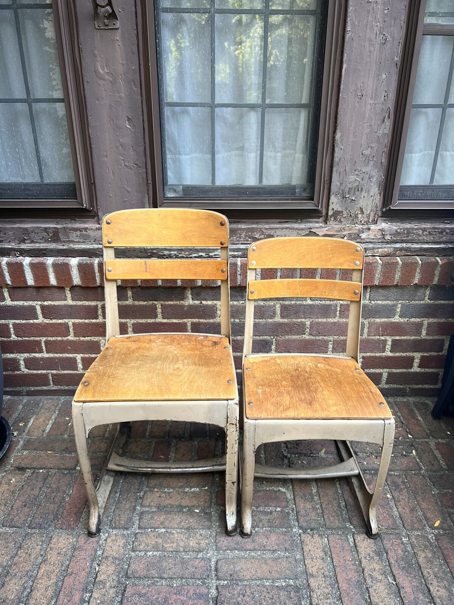 6 American Seating Envoy Steel Wood School Chairs Student 6 American Seating Envoy Steel Wood School Chairs Student