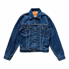Levis Big E Type 3 Men Blue Denim Button Front Jacket Pockets 40
